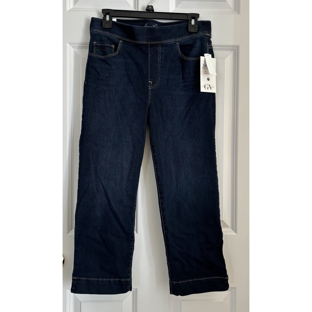 GLORIA VANDERBILT AMANDA JEANS PULLON CAPRI SIZE 6 AVERAGE CLASSIC RISE STRETCH